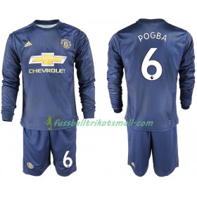 Fußballtrikots Manchester United POGBA 6 Kinder 2018-2019 Langarm Ausweichtrikot kaufen